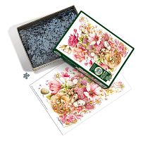 Cobble Hill 1000 pieces puzzle: Bastin. Pink bouquet