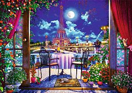 Trefl 1000 Pieces Puzzle: Tea Time. Paris at night