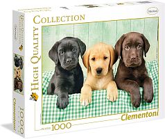 Puzzle Clementoni 1000 pieces: multi-Colored Labradors