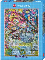 Heye 1000 Piece Puzzle: Patchwork Art. Sloth