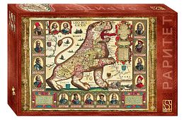 Пазл Step puzzle 1500 деталей: Карта Лев бельгийский