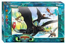Step puzzle 24 Maxi details: How to Train Your Dragon - 3 (DreamWorks)