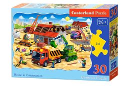 Jigsaw puzzle Castorland 30 pieces: building a house