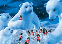 Schmidt 1000 Piece Puzzle: Coca Cola Polar Bears