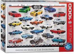 Puzzle Eurographics 1000 pieces: the Evolution of American muscle cars