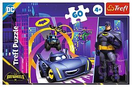 Trefl Puzzle 60 pieces: Batman and his Transport