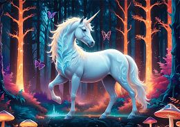 Trefl 1000-piece Puzzle: The Mystical Unicorn