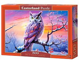 Castorland 500 pieces puzzle: Owl on a tree