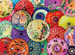 Puzzle Eurographics 1000 pieces: Asian paper umbrellas
