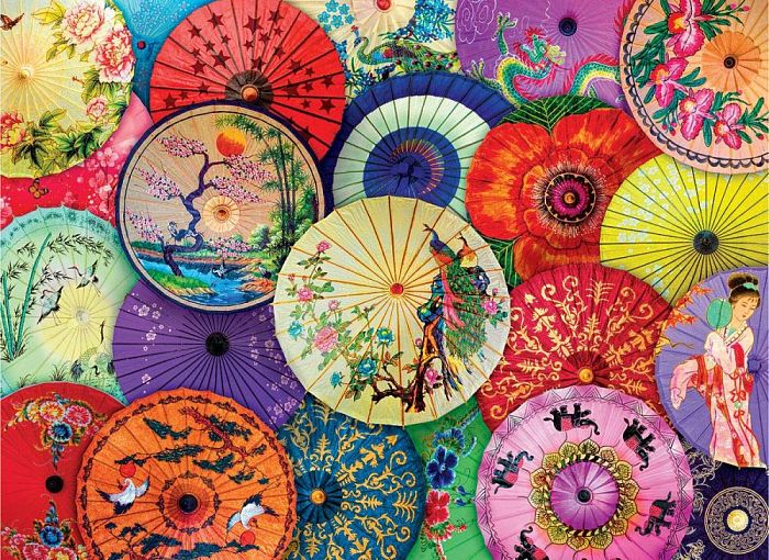 Puzzle Eurographics 1000 pieces: Asian paper umbrellas 6000-5317