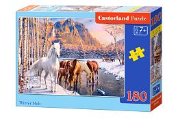 Castorland 180-piece puzzle: Winter Watering Hole