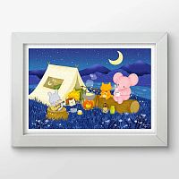 Pintoo 600-piece puzzle: Mandie. Camping Day