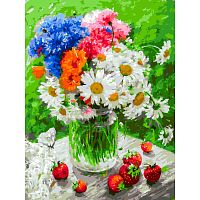 Painting by numbers Snow White: Summer flowers