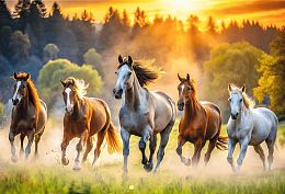 Trefl Puzzle 1500 pieces: Wild Horses