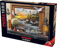 Anatolian jigsaw puzzle 1000 pieces: the Sea and the life