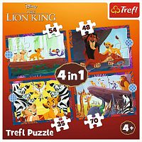 Trefl 35#48#54#70 Puzzle Pieces: The Brave Lion King