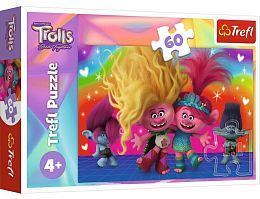 Trefl Puzzle 60 pieces: Friendly Trolls