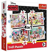 Puzzle Trefl 12#15#20#24 details: Minnie with friends