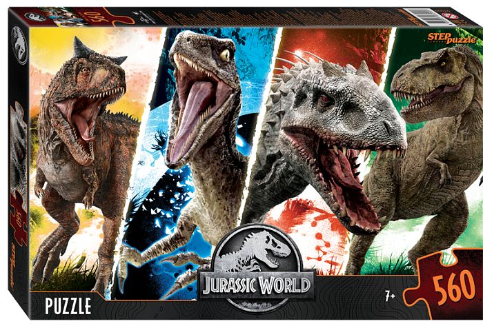 Step puzzle 560 pieces: Jurassic Park 97099