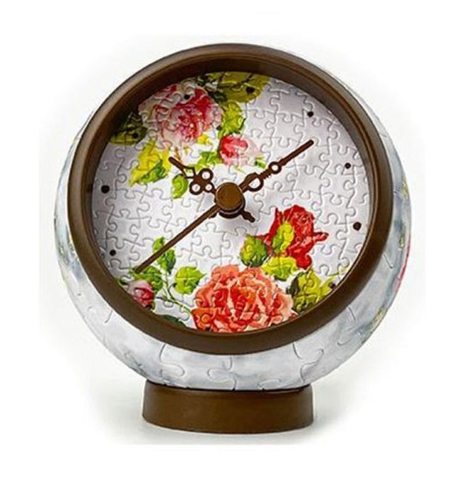 Pintoo clock puzzle 145 details: Flowers and birds КС1046