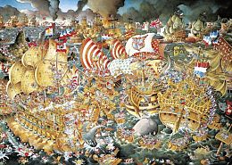 Puzzle Heye 2000 details: the battle of Trafalgar
