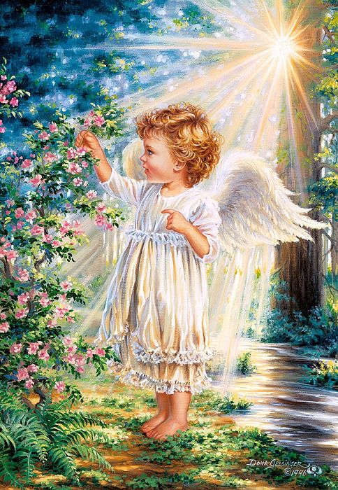 Puzzle Castorland 1000 pieces: touched by an angel C-103867