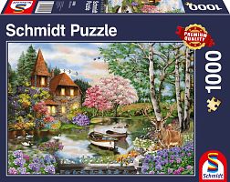 Schmidt 1000 Piece Puzzle: House on the Lake