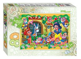 A set of puzzles for children 8 pieces of 80 pieces: Favorite characters - 2