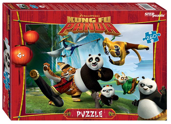 Puzzle Step 260 details: Kung fu Panda (DreamWorks, Multi) 95093