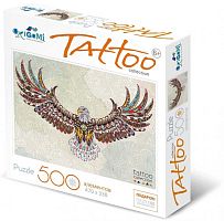 Origami picture puzzle 500 pieces: Art therapy. Eagle