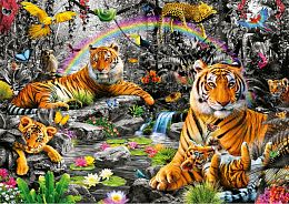 Educa Puzzle 1500 pieces: Tigers in the Jungle