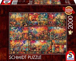 The Schmidt 2000-Piece Puzzle: A Journey with Books