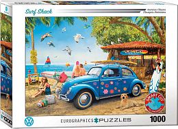 Eurographics 1000 Piece Puzzle: VW Beetle Surf Hut