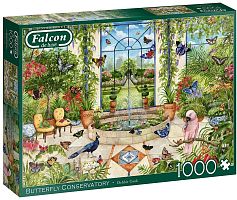 Falcon 1000 puzzle details: Butterflies in the greenhouse