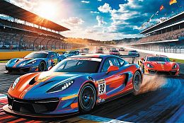 Trefl 100-piece Puzzle: Car Racing