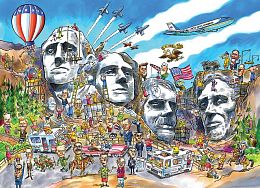 Cobble Hill 1000 Pieces Puzzle: Mount Rushmore Memorial