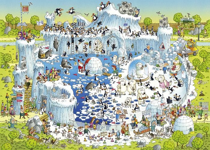 Puzzle Heye 1000 pieces: Polar zoo 29692
