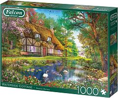 Falcon 1000 Puzzle pieces: Cottage by the water