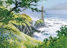 Cobble Hill puzzle 1000 pieces lighthouse in the summer