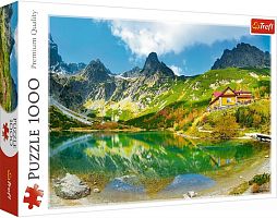 Puzzle Trefl 1000 details: Green pond Tatras Slovakia