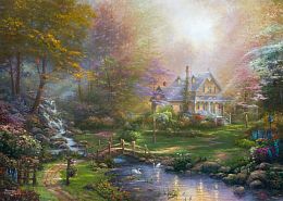 Schmidt 1000-piece puzzle: T. Kincaid. A perfect day for a mother