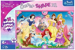 Trefl XL 160 Pieces Puzzle: Pink World of Princesses