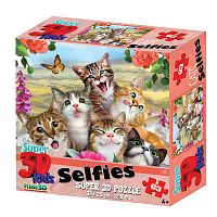 PRIME 3D puzzle 63 pieces: Cat selfie