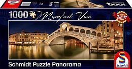 Schmidt puzzle 1000 pieces: Manfred Voss. The Rialto Bridge