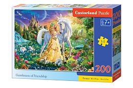 Castorland 200 pieces puzzle: Tender Friendship. Unicorn