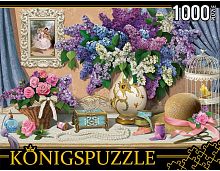 Konigspuzzle Puzzle 1000 details: Delicate still life with lilac