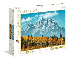 Puzzle Clementoni 500 details: the Grand Teton in the fall. USA