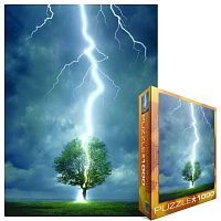 Puzzle Eurographics 1000 pieces: lightning Strike to a tree