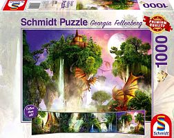 Schmidt 1000 pieces Puzzle: J.Fellenberg Dragons - Guardians of the Forest