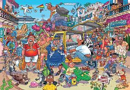 Jumbo 1000 pieces Puzzle: Wasgij. Surprise Vacation (Original 37)(MARKDOWN)
